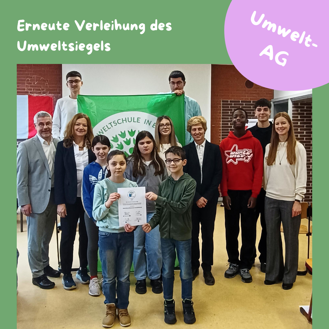 Erneute Auszeichnung mit dem Umweltsiegel