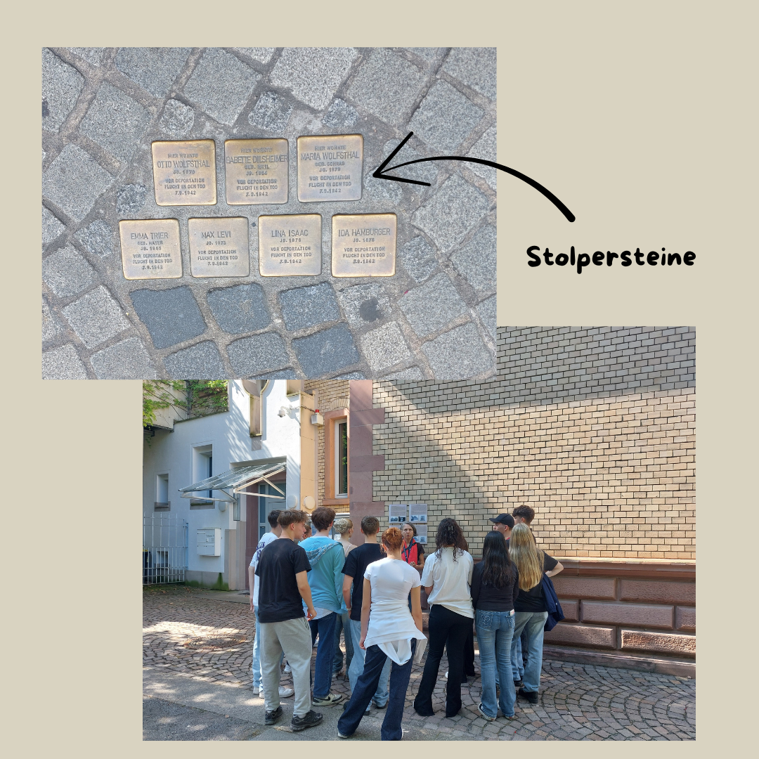 Führung zu den Stolpersteinen in Aschaffenburg im Juli 2025